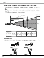 Preview for 20 page of Sanyo PLC XT21 - XGA LCD Projector Owner'S Manual