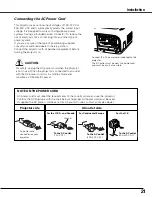 Preview for 21 page of Sanyo PLC XT21 - XGA LCD Projector Owner'S Manual