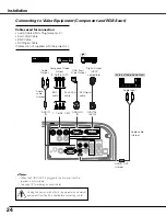 Preview for 24 page of Sanyo PLC XT21 - XGA LCD Projector Owner'S Manual