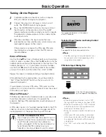 Preview for 25 page of Sanyo PLC XT21 - XGA LCD Projector Owner'S Manual