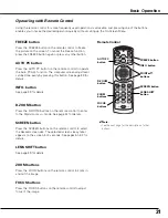 Preview for 31 page of Sanyo PLC XT21 - XGA LCD Projector Owner'S Manual