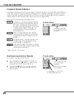 Preview for 38 page of Sanyo PLC XT21 - XGA LCD Projector Owner'S Manual