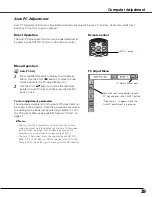 Preview for 39 page of Sanyo PLC XT21 - XGA LCD Projector Owner'S Manual