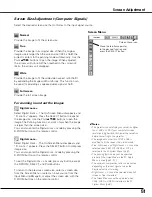 Preview for 51 page of Sanyo PLC XT21 - XGA LCD Projector Owner'S Manual