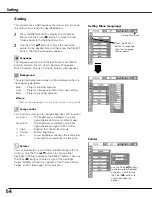 Preview for 54 page of Sanyo PLC XT21 - XGA LCD Projector Owner'S Manual