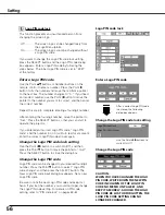 Preview for 56 page of Sanyo PLC XT21 - XGA LCD Projector Owner'S Manual