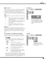 Preview for 59 page of Sanyo PLC XT21 - XGA LCD Projector Owner'S Manual