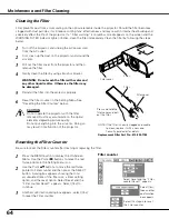 Preview for 64 page of Sanyo PLC XT21 - XGA LCD Projector Owner'S Manual