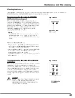 Preview for 67 page of Sanyo PLC XT21 - XGA LCD Projector Owner'S Manual