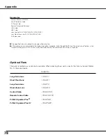 Preview for 78 page of Sanyo PLC XT21 - XGA LCD Projector Owner'S Manual