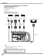 Preview for 22 page of Sanyo PLC XT35L - XGA LCD Projector Owner'S Manual