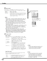 Preview for 52 page of Sanyo PLC-XTC50L Owner'S Manual