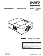 Preview for 1 page of Sanyo PLC-XTC50L Service Manual