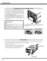 Preview for 8 page of Sanyo PLC-XU07N Owner'S Manual