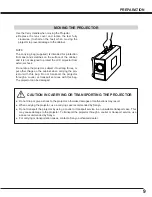 Preview for 9 page of Sanyo PLC-XU07N Owner'S Manual