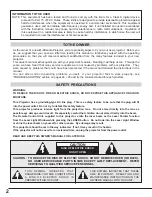 Preview for 2 page of Sanyo PLC-XU10 Owner'S Manual