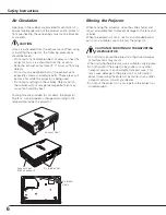 Preview for 6 page of Sanyo PLC-XU100 Owner'S Manual