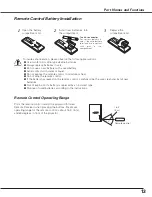 Preview for 13 page of Sanyo PLC-XU100 Owner'S Manual