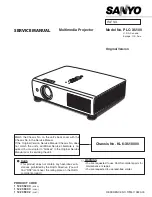 Sanyo PLC-XU100 Service Manual preview