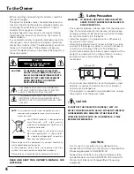 Preview for 4 page of Sanyo PLC-XU101 Owner'S Manual