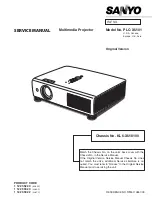 Preview for 1 page of Sanyo PLC-XU101 Service Manual