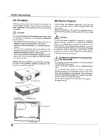 Preview for 6 page of Sanyo PLC-XU105 Owner'S Manual