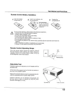 Preview for 13 page of Sanyo PLC-XU105 Owner'S Manual