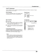 Preview for 29 page of Sanyo PLC-XU105 Owner'S Manual