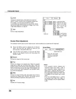 Preview for 34 page of Sanyo PLC-XU105 Owner'S Manual