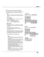 Preview for 45 page of Sanyo PLC-XU105 Owner'S Manual