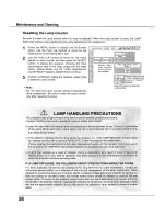 Предварительный просмотр 58 страницы Sanyo PLC-XU105 Owner'S Manual