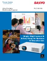 Sanyo PLC-XU106 Brochure preview