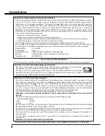 Preview for 8 page of Sanyo PLC-XU106 Owner'S Manual