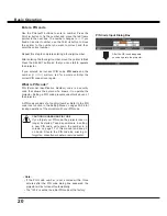 Preview for 20 page of Sanyo PLC-XU106 Owner'S Manual