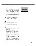 Preview for 21 page of Sanyo PLC-XU106 Owner'S Manual