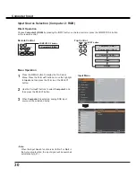 Preview for 30 page of Sanyo PLC-XU106 Owner'S Manual