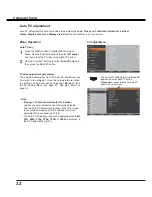 Preview for 32 page of Sanyo PLC-XU106 Owner'S Manual