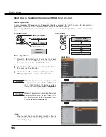 Preview for 40 page of Sanyo PLC-XU106 Owner'S Manual