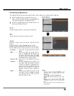 Preview for 45 page of Sanyo PLC-XU106 Owner'S Manual