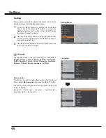 Preview for 46 page of Sanyo PLC-XU106 Owner'S Manual