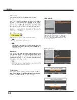 Preview for 58 page of Sanyo PLC-XU106 Owner'S Manual