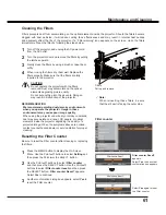 Preview for 61 page of Sanyo PLC-XU106 Owner'S Manual