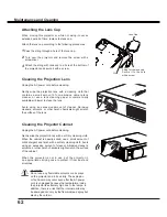 Preview for 62 page of Sanyo PLC-XU106 Owner'S Manual