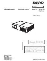 Sanyo PLC-XU106 Service Manual preview