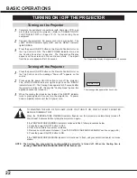 Preview for 22 page of Sanyo PLC-XU10E Owner'S Manual