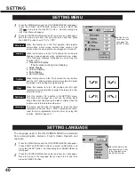 Preview for 40 page of Sanyo PLC-XU10E Owner'S Manual