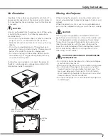 Предварительный просмотр 7 страницы Sanyo PLC-XU110 Owner'S Manual