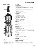 Предварительный просмотр 13 страницы Sanyo PLC-XU110 Owner'S Manual