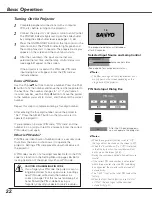 Предварительный просмотр 22 страницы Sanyo PLC-XU110 Owner'S Manual