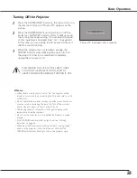 Предварительный просмотр 23 страницы Sanyo PLC-XU110 Owner'S Manual